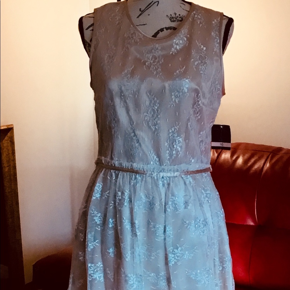 Gabby Sky Lace Dress. NWT